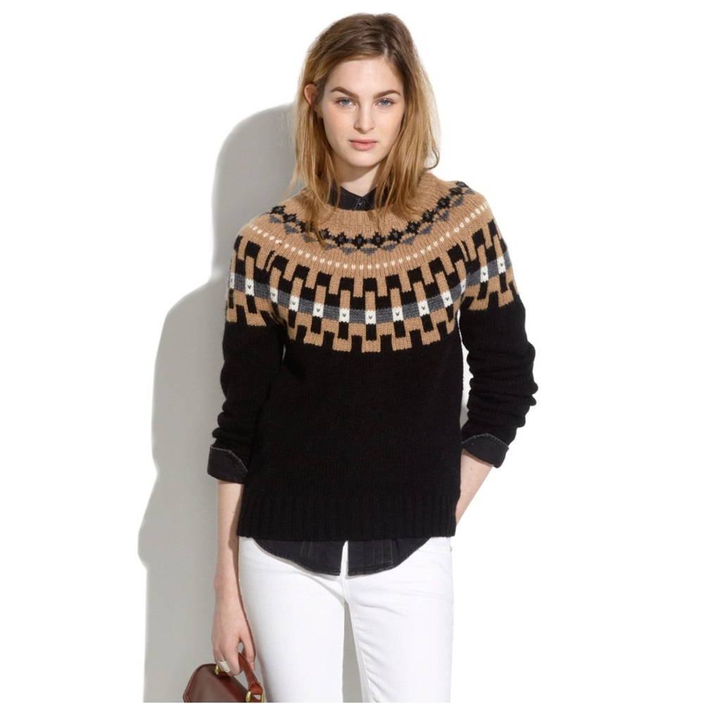 Madewell Modern Slope Fair Isle Sweater